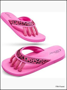 Spa Pedicure Sandals with Built In Toe Separators - Comfortable Flip Flops for